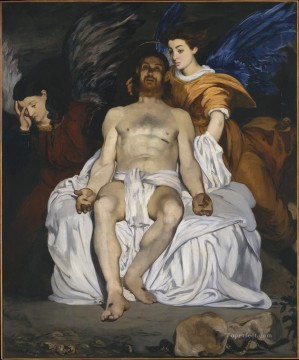  Angels Oil Painting - The Dead Christ with Angels Eduard Manet